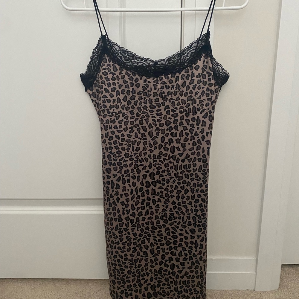 Empty Soda Cheetah Print Bodycon Dress
